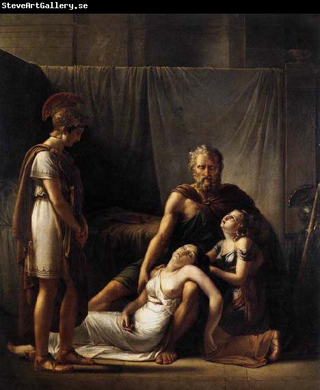 KINSOEN, Francois Joseph The Death of Belisarius- Wife